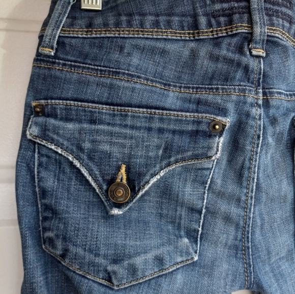 Hudson W422DHA Denim Low Rise Straight Skinny Med Wash Jeans Size 25 NWOT - Picture 7 of 12